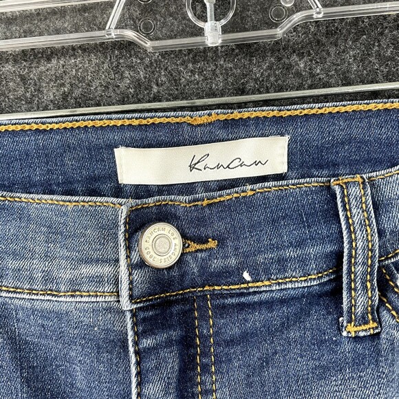 KanCan Twisted Seam Ankle Skinny Jeans Women's 11/29 Blue Distressed - Picture 6 of 8